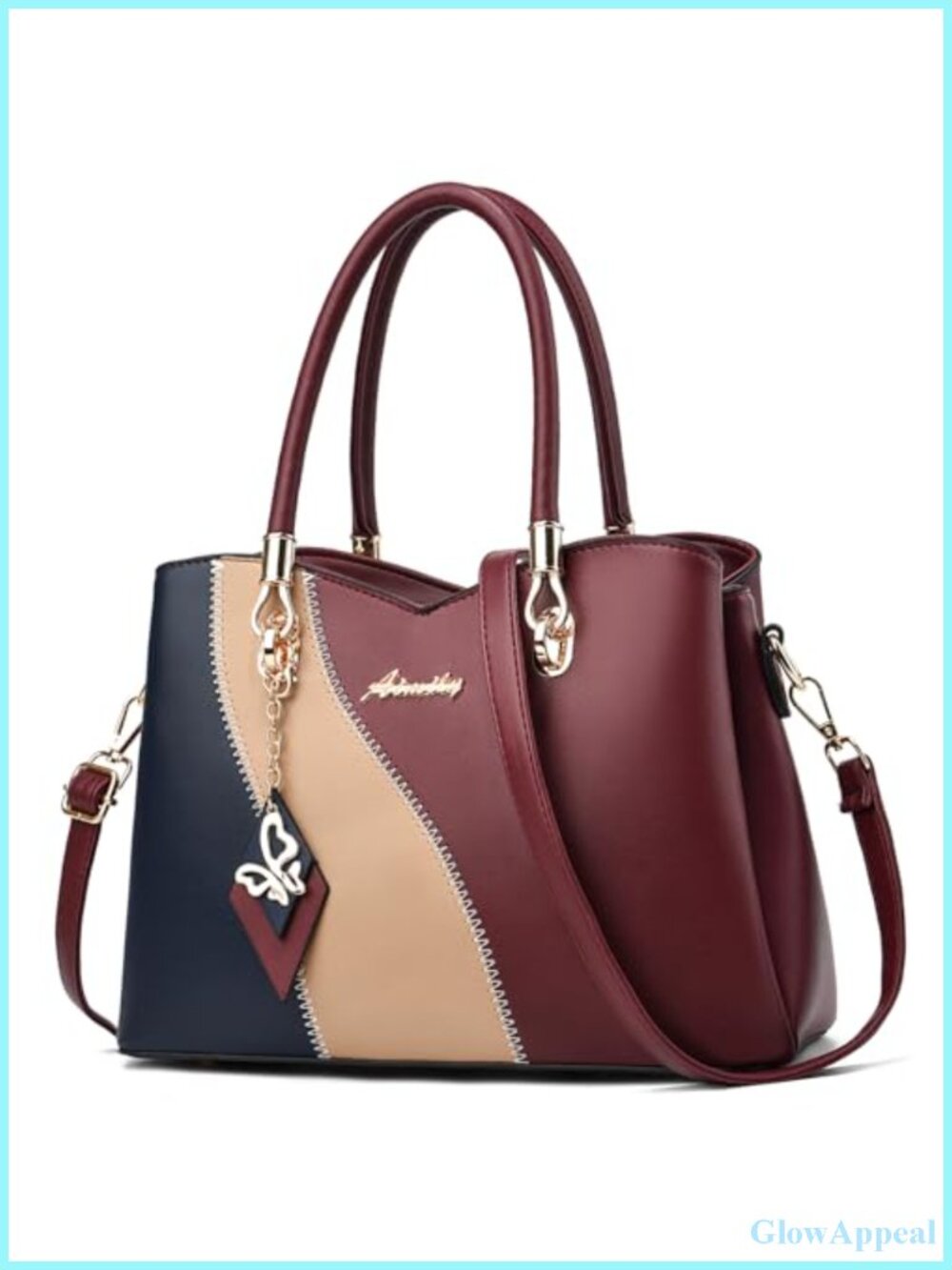 Women's Satchel Tote Handbag Shoulder Crossbody Bag Faux Leather Large Medium